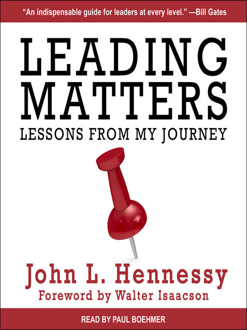 Title details for Leading Matters by John L. Hennessy - Wait list